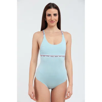 Moschino Cotton Women's Bodysuit In Blue