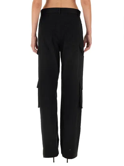 Moschino Cotton-blend Cargo Pants In Black