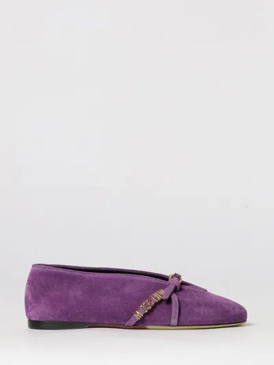 Moschino Couture Ballet Flat Woman In Purple