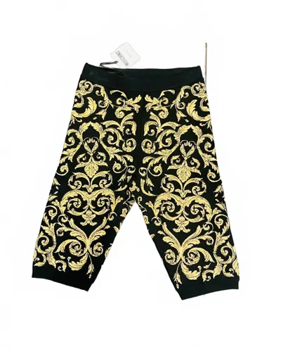 Moschino Couture Baroque Sweater Shorts In Black In Multi
