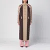 Moschino Reversible Trench Coat In Gabardine And Satin
