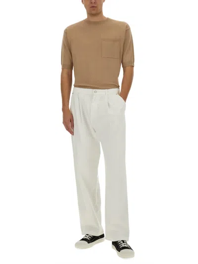 Moschino Couture Beige Wool Silk Sweater In Multi