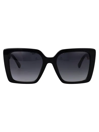 Moschino Couture Black Acetate Sunglasses