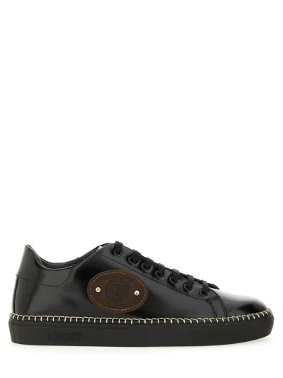 MOSCHINO MOSCHINO COUTURE BLACK ITALIAN SNEAKER