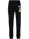 Moschino Teddy Bear-print Cotton Track Pants In Black