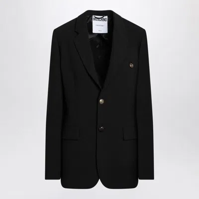 MOSCHINO MOSCHINO COUTURE  BLACK SINGLE-BREASTED JACKET