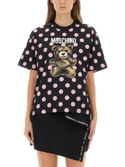 MOSCHINO MOSCHINO COUTURE BLACK T-SHIRT