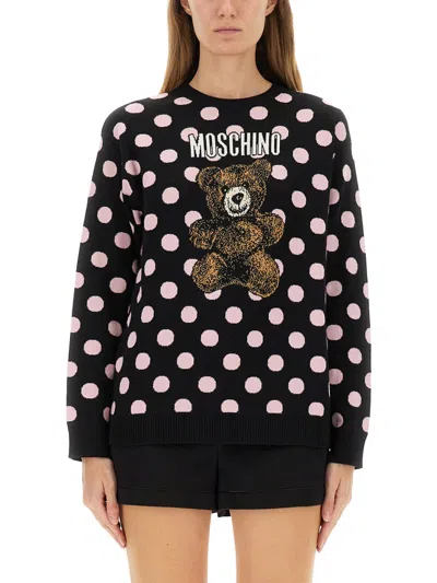 Moschino Couture Black Wool Sweater