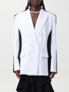 Moschino Black Polyester Blend Blazer In 黑色