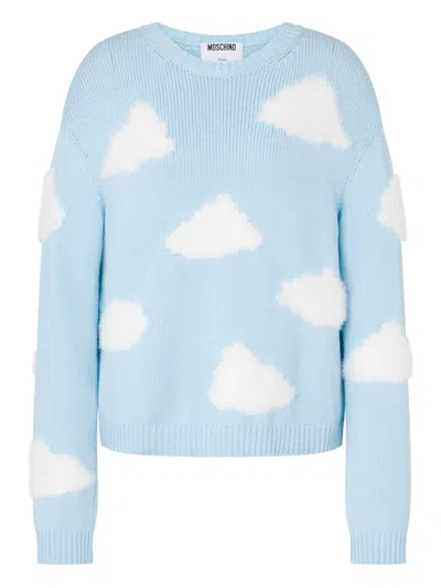Moschino Couture Blue Cotton Organic Knit