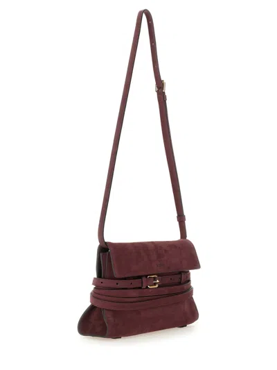 Moschino Couture Bordeaux Shoulder Bag In Burgundy