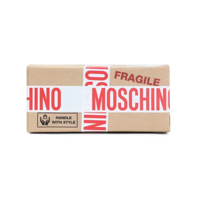 Moschino Couture Box Bag Clutch In Red