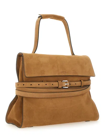 MOSCHINO MOSCHINO COUTURE BROWN HANDBAG