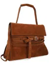Moschino Couture Brown Leather Shoulder Bag In Brown