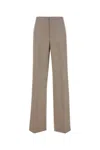 Moschino Pantalone In Lana Cappuccino Donna