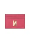 Moschino Couture Card Holder With Gold Plaque