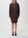 MOSCHINO COUTURE CARDIGAN MOSCHINO COUTURE WOMAN COLOR BROWN,F38215032