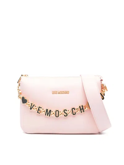 Moschino Couture Chain Link Logo Shoulder Bag