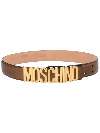 Moschino Couture Cintura Con Logo In Black