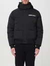 Moschino Luxury High-neck Puffer Jacket With Removable Hood In Schwarz