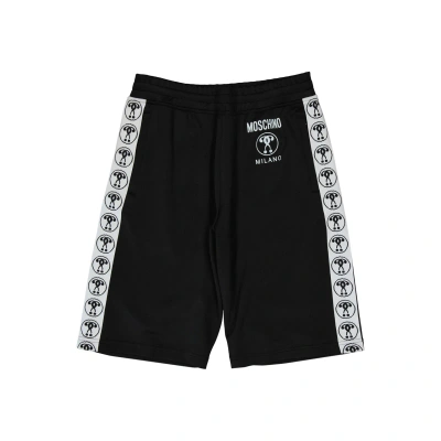 Moschino Couture Contrasting Band Shorts In Black