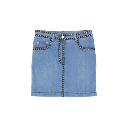 MOSCHINO COTTON DENIM SKIRT