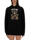 Moschino Couture Cotton Hoodie In Black