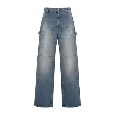 Moschino Couture Cotton Jeans In Blue