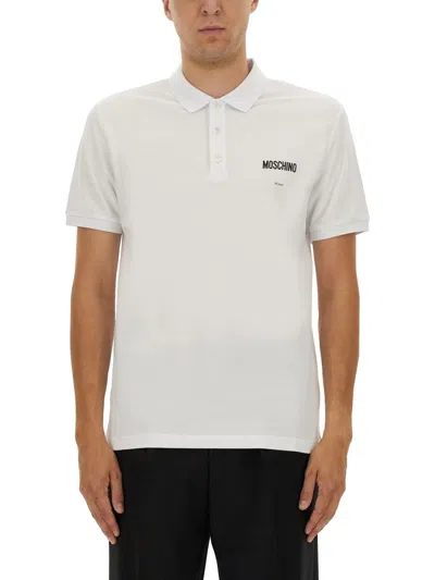MOSCHINO MOSCHINO COUTURE COTTON PIQUE POLO