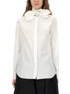 Moschino Couture Cotton Poplin Jacquard Shirt In White