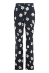 Moschino Floral Pattern Cotton Trousers