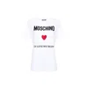 Moschino Couture Couture In Love We Trust T Shirt In White
