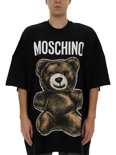 Moschino Couture Couture Teddy Bear T-shirt In Black