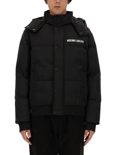MOSCHINO MOSCHINO COUTURE DOWN JACKET WITH LOGO