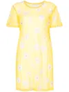 Moschino Couture Dress Allover Daisy In Animal Print