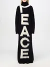 Moschino Intarsia-knit Virgin-wool Blend Dress In Schwarz