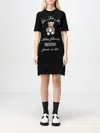 Moschino Couture Dress With Logo In Schwarz