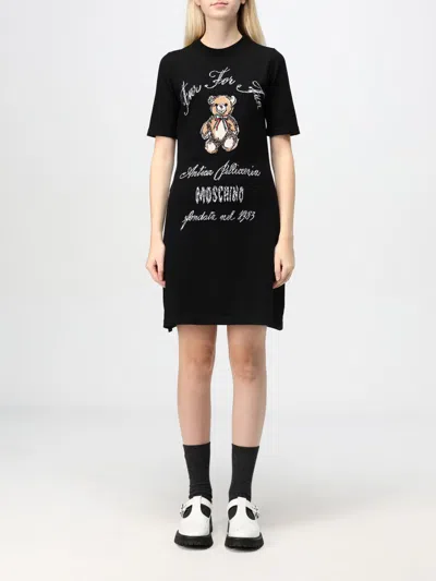 MOSCHINO DRESS MOSCHINO COUTURE WOMAN COLOR BLACK,G07351002