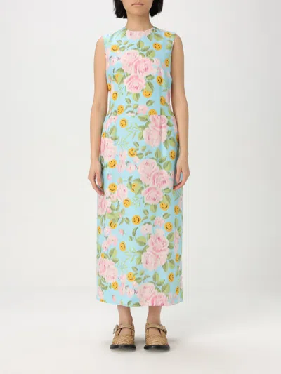 Moschino Dress  Couture Woman Color Gnawed Blue