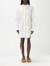 Moschino Embroidered Long-sleeved Shirt In White