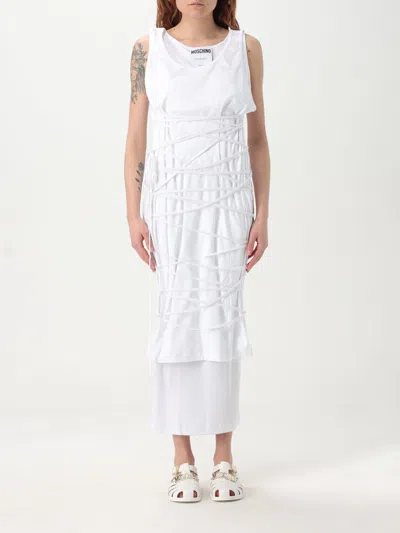 MOSCHINO DRESS MOSCHINO COUTURE WOMAN COLOR WHITE,G69071001