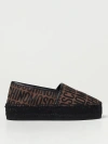 MOSCHINO COUTURE ESPADRILLES MOSCHINO COUTURE WOMAN COLOR BROWN,F38181032