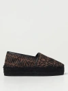 Moschino Logo Espadrillas In Brown