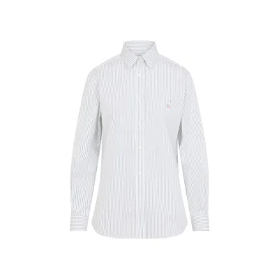 Moschino Couture Fantasia Bianco Striped Shirt In White