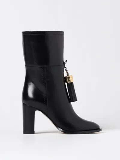 Moschino Flat Ankle Boots  Couture Woman Color Black In Schwarz