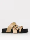 Moschino Flat Sandals  Couture Woman Color Beige In Beige