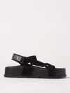 Moschino Sandal With Logo In Black