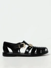 Moschino Jelly Sandal With Lettering Logo In Black