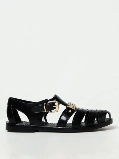 Moschino Couture Flat Sandals  Woman Colour Black