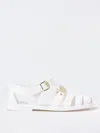 Moschino Flat Sandals  Couture Woman Color White In White